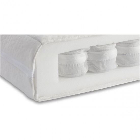 Miniuno Coolmax Pocket Sprung Cot Bed Mattress 140 x 70 x 10cm